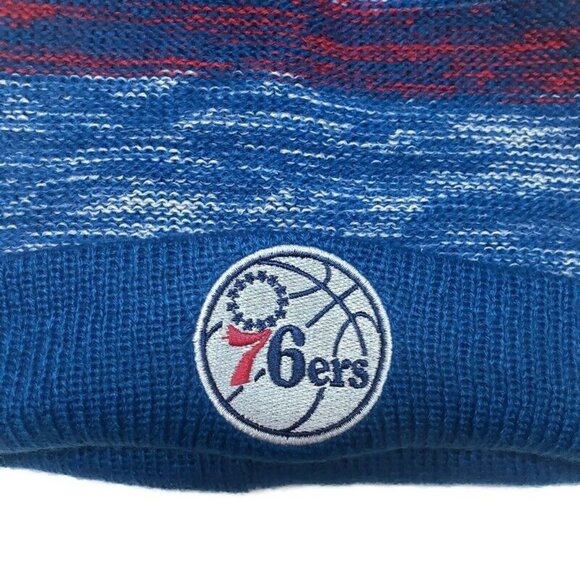Ultra Game NBA Philadelphia 76ers Cuffed Pom Beanie Winter Hat Cap Blue One Size - Picture 3 of 3